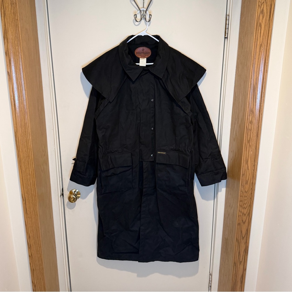 Outback Trading Co Oilskin Duster #2040 Low Rider Vintage Western Black Mens XL